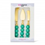 Orb Cheese Knife Set | Emerald